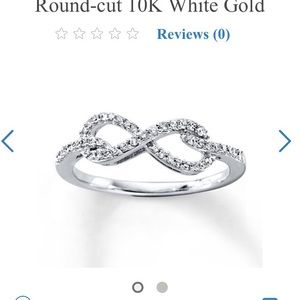 NWOT Ring & Necklace Heart, diamonds, white gold